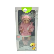 Mamido Punčka v roza obleki s kapico 35 cm MT1102