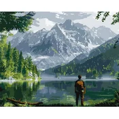 Rayher. Slikanje po številkah, Mountain landscape, 40x50 cm