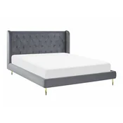 Postelja Berwyn 893 (Siva) Zakonske, Siva, 160x200, Blago, Posteljno dno, 174x218x106cm