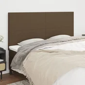 Uzglavlje tamnosmede 180x5x118/128 cm tkanina