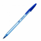 NEW Kemični Svinčnik Bic Cristal Soft Prozorno 1-2 mm Modra 50 Kosi