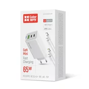AC Punjač ColorWay GaN Mini 65W PD Port PPS USB (USB-2C1A) Kabel USB-C&Lightning