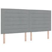 Uzglavlje Svijetlo siva 200 cm tkanina