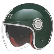 Otvorena motociklisticka kaciga NOX PREMIUM Heritage zelena - II. kvaliteta