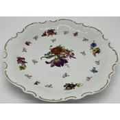 Casa Padrino luxury baroque porcelain plate white/multicolored/gold A� 33 cm - Porcelain dinner plate - Baroque Porcelain Accessories - Reichenbach Porcelain - Luxury Quality - Made in Germany