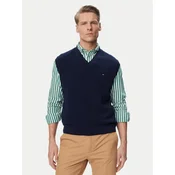 Tommy Hilfiger Pulover MW0MW43244 Mornarsko modra Regular Fit
