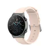 Remen za Huawei Watch GT2 Pro od prave kože - roza