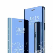 Preklopni ovitek za Honor X9a – pametni preklopni z ogledalom, ultra tanek, stojalo (moder)