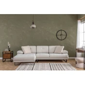 Atelier del Sofa Mustang Large Left Ugaona garnitura, Krem