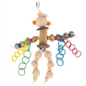 TIAKI igracka za ptice Robot Man - cca D 33 x Š 28 cm