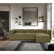 Atelier del Sofa Ugaona garnitura Fora 296x66x185cm Zelena