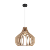 Luster na sajli WILL 1xE27/60W/230V crne boje