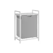 Songmics Košara za perilo 2 snemljivi vreči 50x33x72 cm Siva