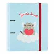 NEW Pusheen - mape A4 iz kolekcije Purrfect Love (2 obroča, elastični trak)