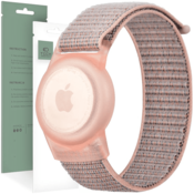 TECH-PROTECT NYLON FOR KIDS APPLE AIRTAG PINK (9589046926037)