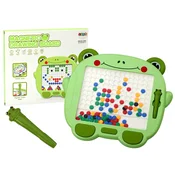 Magnetic Educational Board Frog Stylus Pad Green Beads Puzzle