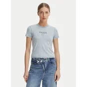 Guess Jeans Majica W6GIA6 KCTL1 Modra Slim Fit