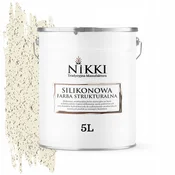 shumee Silikonska strukturna fasadna barva 5L bela na bež barvi F771