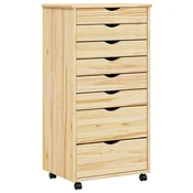 Vidaxl Gugalna omarica s predali MOSS Jasen lak 53 x 39 x 103 cm