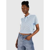 Blue Tomato Knitted Polo baby blue