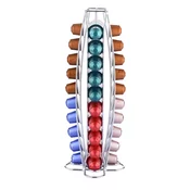 Cheffinger Cheffinger, Dozator za 40 kovinskih kapsul Nespresso s stožčasto obliko, Srebrna, (22070968)