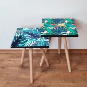 Hanah Home Set klub stocica 2Shp501, 2 komada, Šareni