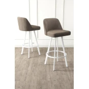 HANAH HOME Set barskih stolica (4 komada) Atex Cappuccino White