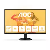 AOC 24B35HM2 monitor, 60,4 cm (23,8), FHD, 100 Hz, VGA, crni (24B35HM2)