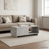 vidaXL Klubska miza Betonsko siva 95 x 50,5 x 35 cm Inženirski les