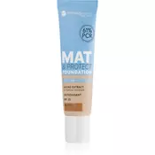 Bell Hypoallergenic dolgoobstojni matirajoči tekoči puder SPF 25 odtenek 08 Espresso 30 g
