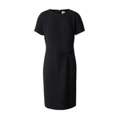 Calvin Klein Oprijeta obleka SCUBA CREPE črna