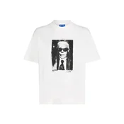 KARL LAGERFELD JEANS Majica  siva / črna / bela