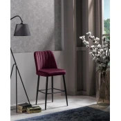 Hanah Home Set 4 barske stolice Vento Bordo-Crni