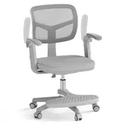 Northix Otroški pisarniški stol, nastavljiva višina 41-52 cm, siva
