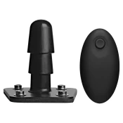 Doc Johnson Vibrating Plug with Remote Black