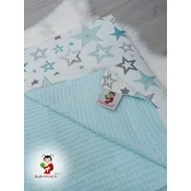 Bubamara 037 Pokrivac za bebe, Bez veza, Plavi