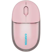 CANYON mouse OnClick 24 BT/ Wireless Transparent/Pink