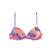 VIVANCE Bikini zgornji del sivka/mešane barve/svetlo oranžna/svetlo roza