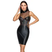 Cottelli Corset Style Matte LookTight-fitting Sleeveless Dress 2719495 Black M