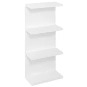 Odprta polica RIWA 30x70x15cm, bela sijajna - Bela - 20x70x15 cm - Sapho - RIWA CABINET WITH MIRROR - 24 - MDF/laminat - 200 - 700 - 150 - 14