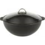 Round casserole pot with glass lid, cast iron, 30 cm - LAVA