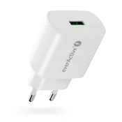 slomart EAV SC-250Q polnilec 18W, 1x USB-A, Quick Charge 3.0, bel