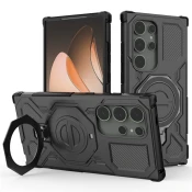 Hibridna maska Carbon Shield Pro za Samsung Galaxy S24 Ultra - black