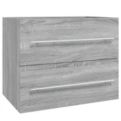 Vidaxl Omarica za umivalnik siva sonoma 60x38,5x48 cm inženirski les