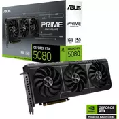 ASUS grafička kartica NVidia Prime GeForce RTX 5080 16GB GDDR7 (PRIME-RTX5080-16G) VGA, PCIe 5.0, 1xHDMI 2.1b, 3xDisplayPort 2.1b 90YV0LX1-M0NA00