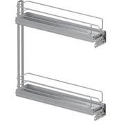 Podpultni izvlek/pladenj VS SUB Slim, 83 x 80 x 470 mm, srebrno RAL 9006