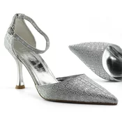 Mona shoes Ženske sandale na štiklu, Srebrne