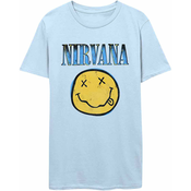 Nirvana Majica Xerox Smiley Blue Unisex Light Blue L