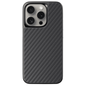 EPICO Hybrid Carbon ovitek za iPhone 15 Pro Max, s podporo MagSafe, črn (81410191300001)