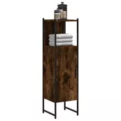 Vidaxl vidaXL Kopalniška omarica dimljen hrast 33x33x120,5 cm